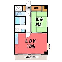 セントラル・ヤスダ  ｜ 栃木県小山市城山町2丁目（賃貸マンション1LDK・5階・44.55㎡） その2