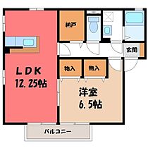 シャトーファミリーハイツ 伍  ｜ 栃木県小山市大字外城（賃貸アパート1LDK・2階・47.99㎡） その2