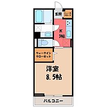 クレセントコート II  ｜ 栃木県小山市城北3丁目（賃貸アパート1K・3階・30.03㎡） その2