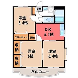 東武日光線 新栃木駅 徒歩14分 3階/-
