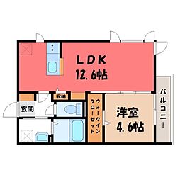 JR東北本線 小山駅 徒歩18分の賃貸アパート