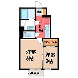 JR東北新幹線 小山駅 バス9分 愛宕前公園南下車 徒歩24分