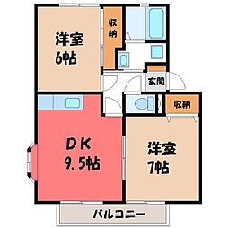 JR東北本線 小山駅 バス8分 あさひ公園南下車 徒歩9分 2階/-