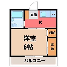 JR東北本線 小山駅 徒歩10分 2階/-