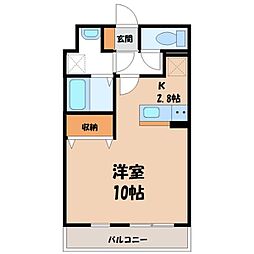 プチセゾン小山城東庭園 2階/-