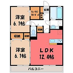 JR東北本線 小山駅 徒歩36分 2階/-