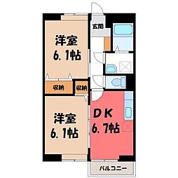 JR水戸線 川島駅 徒歩17分 1階/-