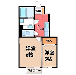 JR両毛線 栃木駅 徒歩28分