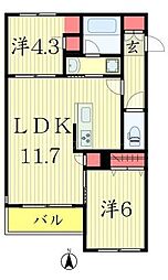 間取図画像 2LDK