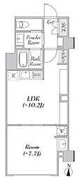 LUMIEC KITASENJU 1LDKの間取図画像