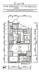 RELUXIA北千住（リルシア） 7階1Kの間取り