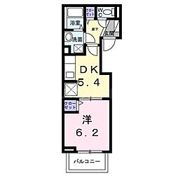 メゾン　カルム　No.3 3階1DKの間取り