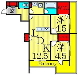 間取図画像 2LDK