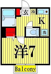 Heim　Ｍ3 2階1Kの間取り