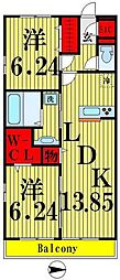 間取図画像 2LDK