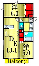 間取図画像 2LDK
