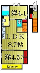 間取図画像 2LDK