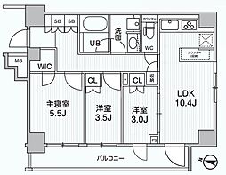 Alivis綾瀬 3LDKの間取図画像