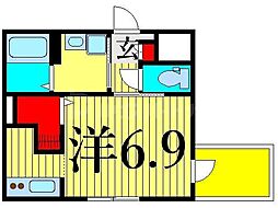 DIMORA北千住 1Kの間取図画像