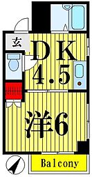 ライフピア桜 1DKの間取図画像