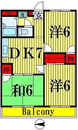 アンザ・ベルテ3 3DKの間取図画像
