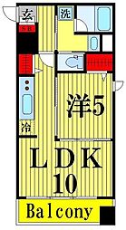 PRIMEURBANSENJU 1LDKの間取図画像