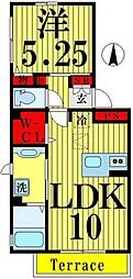 クラッセ 1LDKの間取図画像