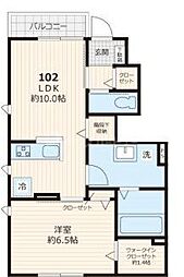 仮称 ASTER 1LDKの間取図画像