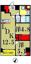 エス-レジデンス北千住reiz 2LDKの間取図画像
