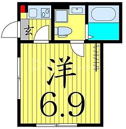 コート・リヴィエール 1Kの間取図画像