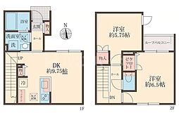 モンシャン 2DKの間取図画像