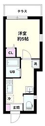NSGATE江北1 1Kの間取図画像