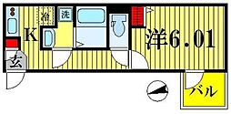 MaisonAvenir 1Kの間取図画像