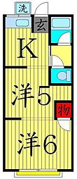 TKハウス 2Kの間取図画像