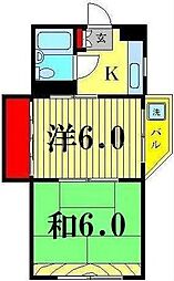 エトワールコーポ 2Kの間取図画像
