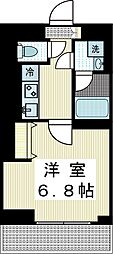 カーサルミノーサ登戸 1Kの間取図画像