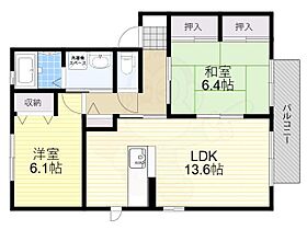 ベルローズ  ｜ 奈良県奈良市高畑町（賃貸アパート2LDK・1階・61.20㎡） その2