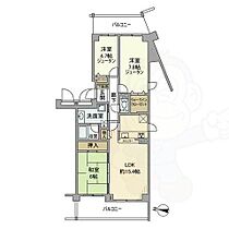 ローレルスクエア登美ヶ丘第1期1番館  ｜ 奈良県奈良市登美ヶ丘４丁目（賃貸マンション3LDK・4階・76.07㎡） その2