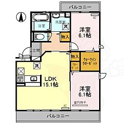 間取図画像 2LDK