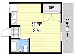 はいつ武本 ワンルームの間取図画像