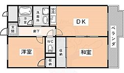 リュミエール 2DKの間取図画像