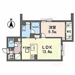 セントリビエ小白水 1LDKの間取図画像