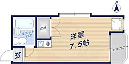 徳丸ハイツB棟 ワンルームの間取図画像