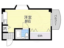 マイホーム新 ワンルームの間取図画像