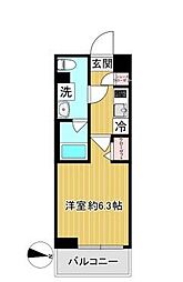 SHOKEN Residence 川崎登戸WEST 1階1Kの間取り