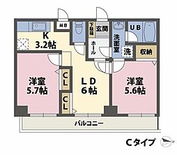 間取図画像 2DK