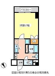 エグレッテ白楽 1DKの間取図画像