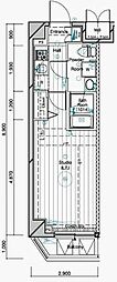 MAINSTAGE二子多摩川 1Kの間取図画像