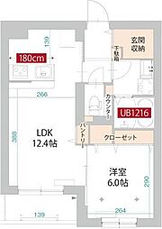 シンセーロ 1LDKの間取図画像