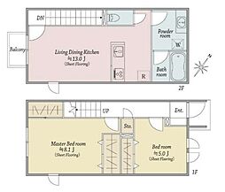 kukkula kuriya 2LDKの間取図画像